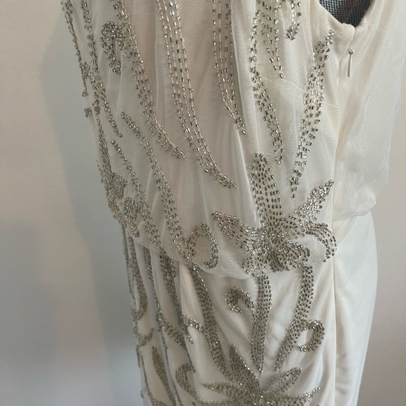 Simly Liliana Beaded Cream Dress - Picture 6 of 13